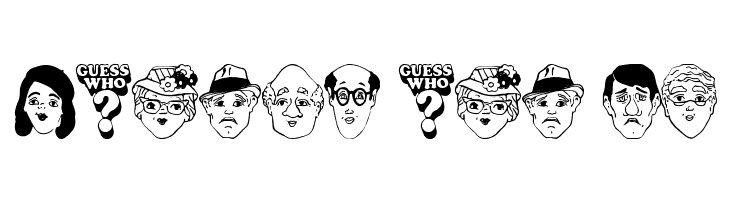 Guess Who?  Free Fonts Download