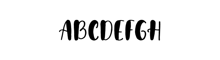 ABCDEFGH Avinda Font