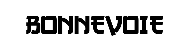 BONNEVOIE Gang of Three Font