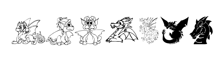 Delightful Lil Dragons  Free Fonts Download
