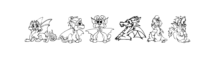 Delightful Lil Dragons  Free Fonts Download
