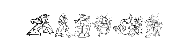 Delightful Lil Dragons  Free Fonts Download