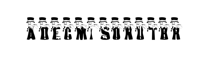 AL Snowmen  Free Fonts Download