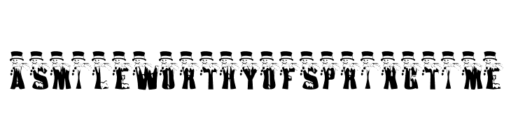 AL Snowmen  Free Fonts Download