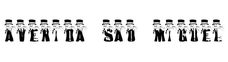 AL Snowmen  Free Fonts Download