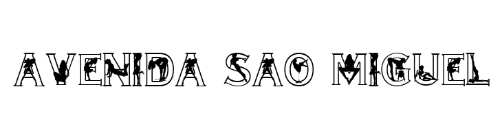 Alpha-Silouettes 2  Free Fonts Download