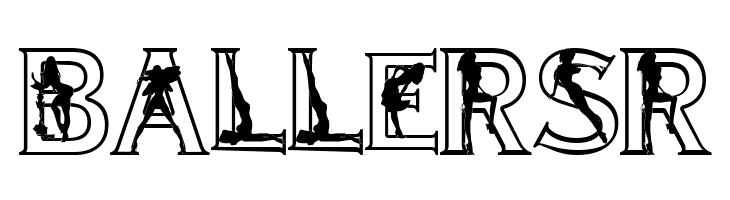 Alpha-Silouettes 2  Free Fonts Download