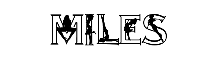 Alpha-Silouettes 2  Free Fonts Download