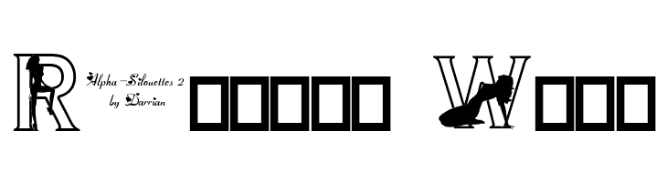 Alpha-Silouettes 2  Free Fonts Download