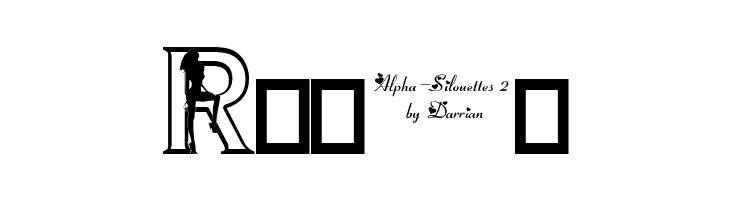 Alpha-Silouettes 2  Free Fonts Download