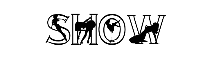 Alpha-Silouettes 2  Free Fonts Download