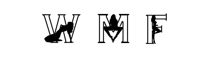 Alpha-Silouettes 2  Free Fonts Download