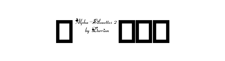 Alpha-Silouettes 2  Free Fonts Download