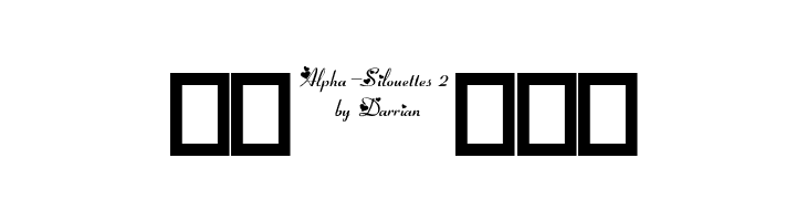 Alpha-Silouettes 2  Free Fonts Download
