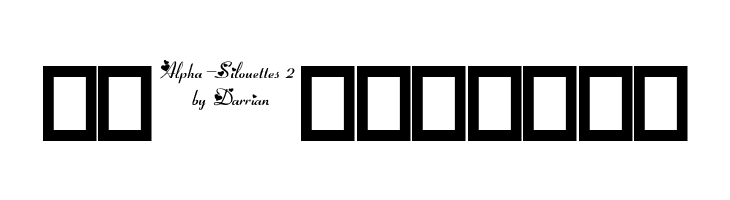 Alpha-Silouettes 2  Free Fonts Download