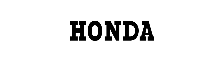 HONDA Typodermic Font