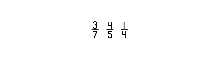 KG Traditional Fractions  Free Fonts Download