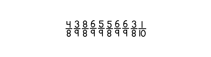 KG Traditional Fractions  Free Fonts Download