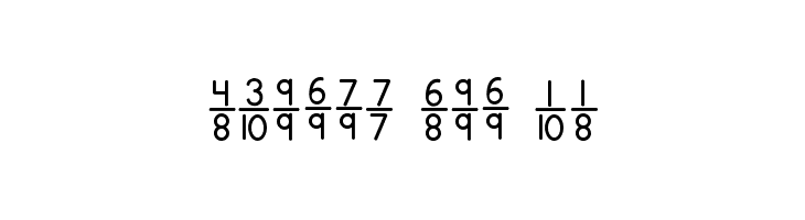 KG Traditional Fractions  Free Fonts Download