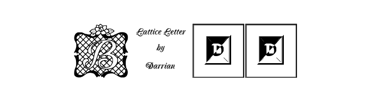 Lattice Letter  Free Fonts Download