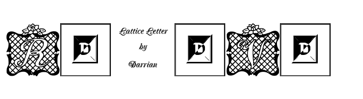 Lattice Letter  Free Fonts Download