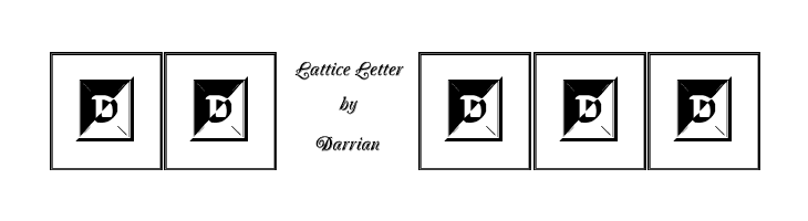 Lattice Letter  Free Fonts Download