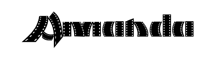 Movie Filmstrip  Free Fonts Download