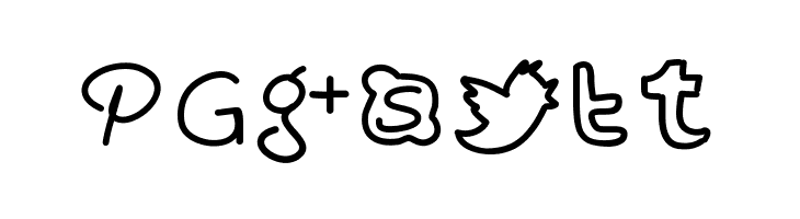 PWHandySocialIcons  Free Fonts Download