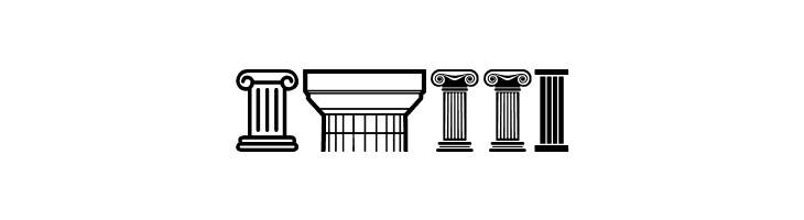 Greek Column  Free Fonts Download