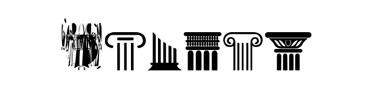 Greek Column  Free Fonts Download