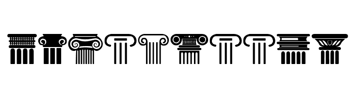 Greek Column  Free Fonts Download