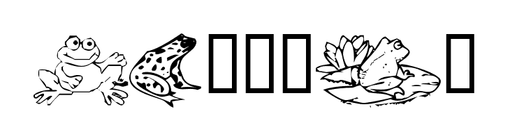 KR Frogs for Jennifer  Free Fonts Download