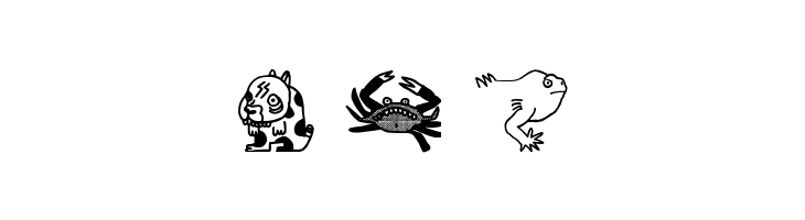 Woodcutter Animal Faces  Free Fonts Download