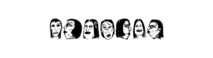 Women Heads Regular  Free Fonts Download