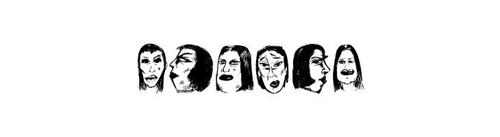 Women Heads Regular  Free Fonts Download