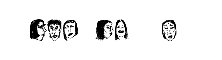 Women Heads Regular  Free Fonts Download