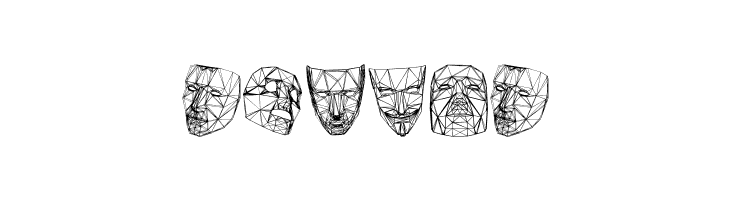 Masks 3D Regular  Free Fonts Download
