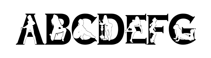 Alpha Silouettes 3    Free Fonts Download