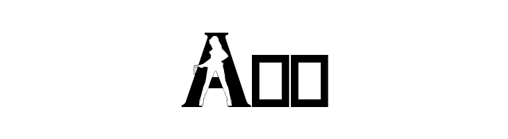 Alpha Silouettes 3    Free Fonts Download