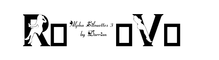Alpha Silouettes 3    Free Fonts Download