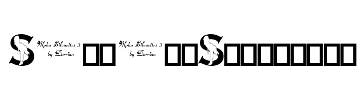 Alpha Silouettes 3    Free Fonts Download