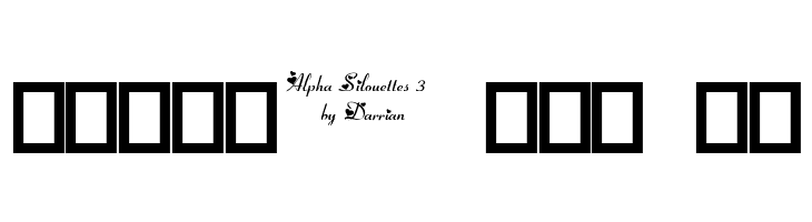 Alpha Silouettes 3    Free Fonts Download