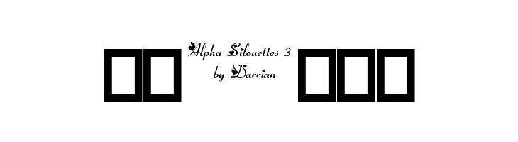 Alpha Silouettes 3    Free Fonts Download