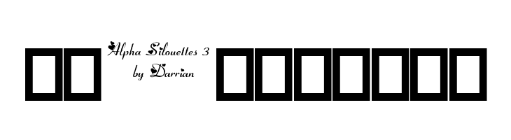 Alpha Silouettes 3    Free Fonts Download