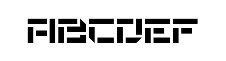 De Stencil NF  Free Fonts Download