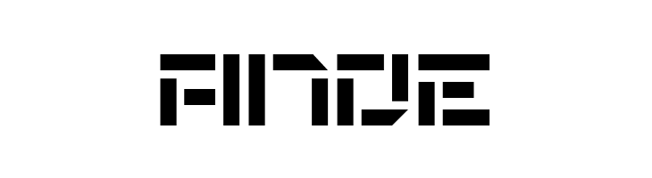 De Stencil NF  Free Fonts Download