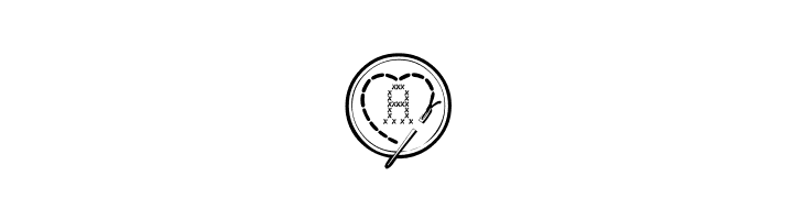 Cross Stitch Hearts  Free Fonts Download