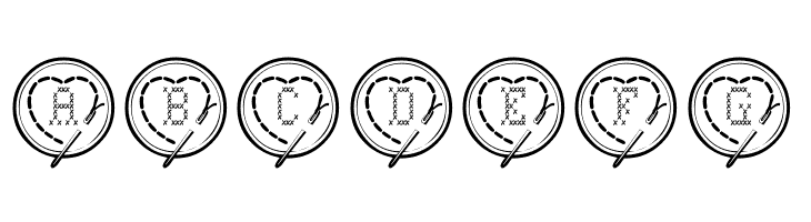 Cross Stitch Hearts  Free Fonts Download