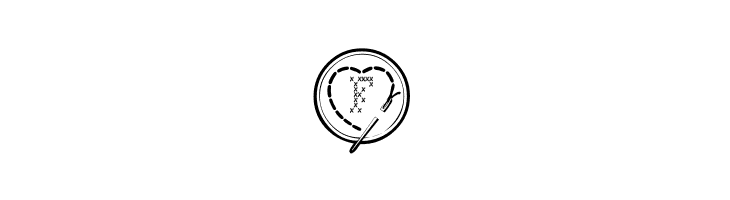 Cross Stitch Hearts  Free Fonts Download