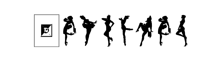 Darrians Sexy Silhouettes 2  Free Fonts Download